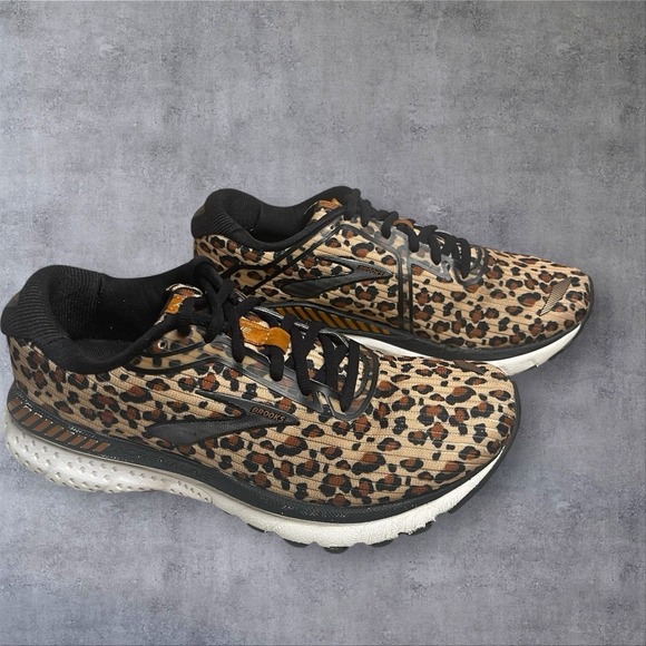 Brooks Shoes - Brooks Adrenaline GTS 20 Running Shoes Sneakers Leopard Cheetah Womens 7.5 Walk